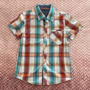 Epic Threads Plaid Polo Top Kids Boys Size M